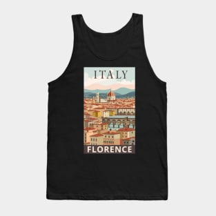 A Vintage Travel Art of Florence - Italy Tank Top